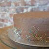 Chocolate mousse cake with funfetti
