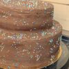 Large Chocolate mousse cake with funfetti