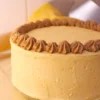 image of a cake with dulce de leche cream